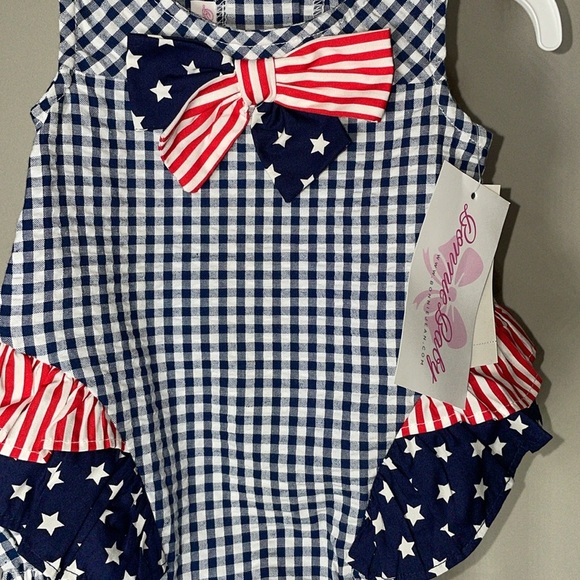 Bonnie Baby Blue Gingham Star Dress - Picture 7 of 9